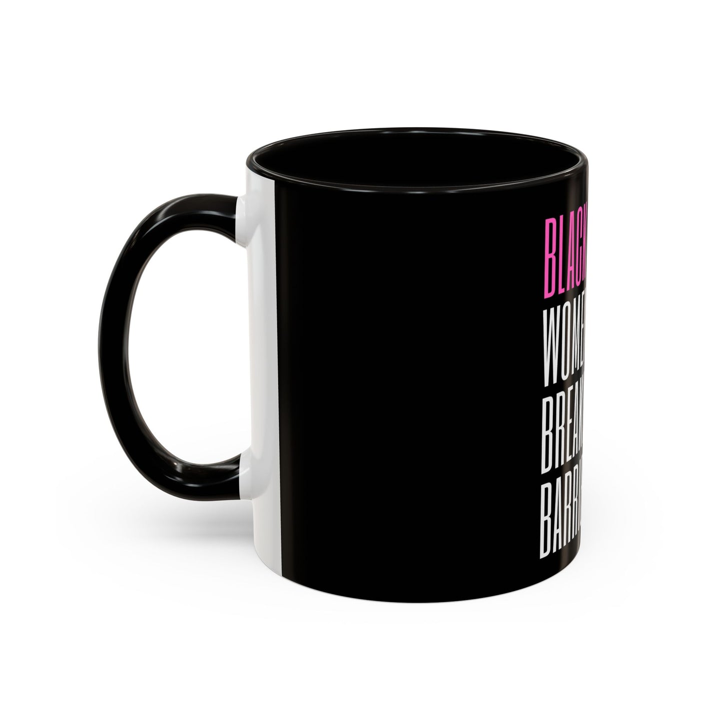Black Women Breaking Barriers Mug (Black) - Motivational Coffee Mug, Corporate Girl Mug, Gifts for Black Girls