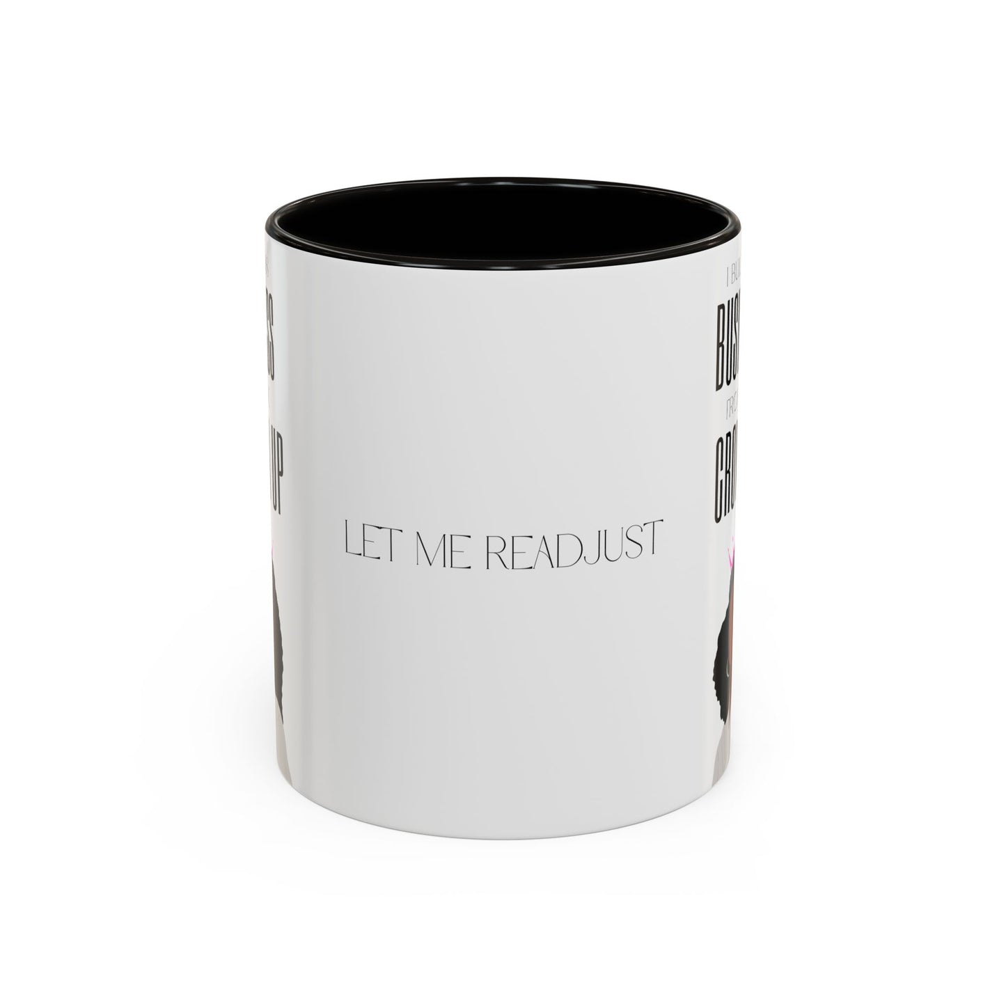 I Built This Business From the Crown Up (White) Business Mugs, Boss Babe Mugs,