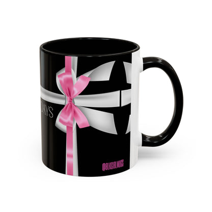 Happy Holidays Bow Mug (Black)