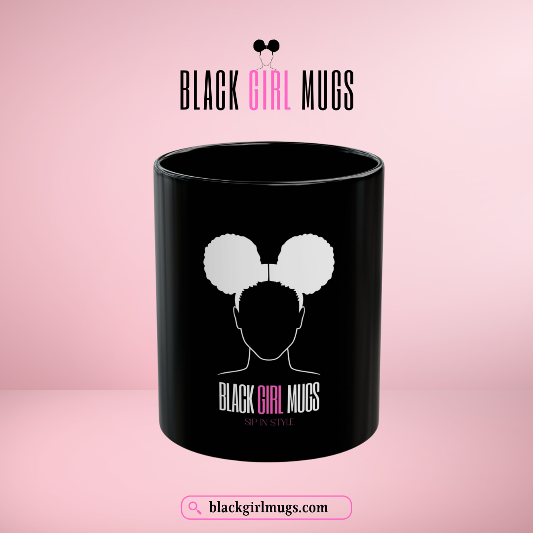Signature Black Girl Mug (Black)