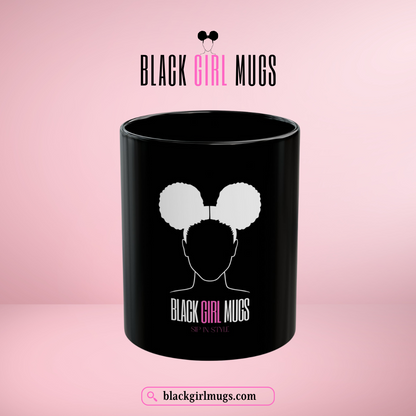 Signature Black Girl Mug (Black)