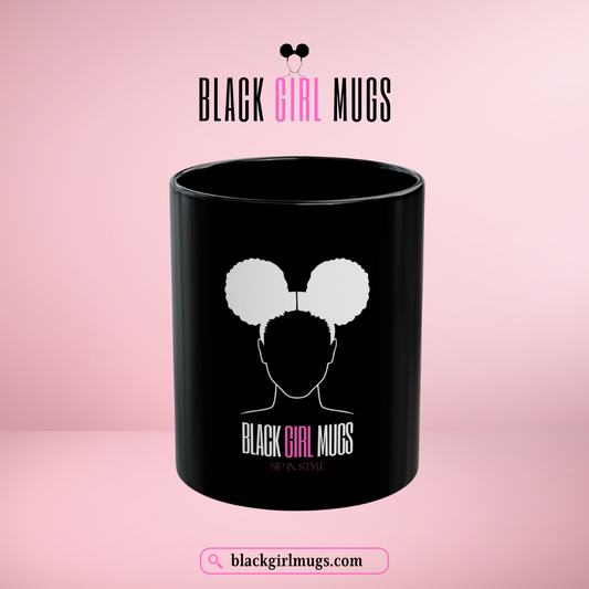 Signature Black Girl Mug (Black)
