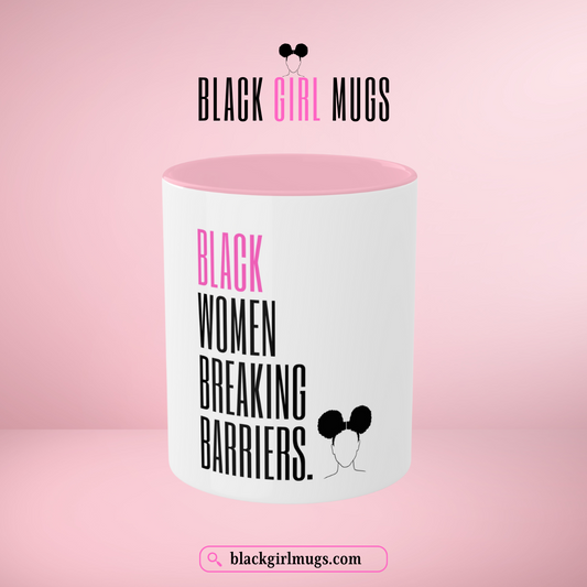 Black Women Breaking Barriers Mug (White)