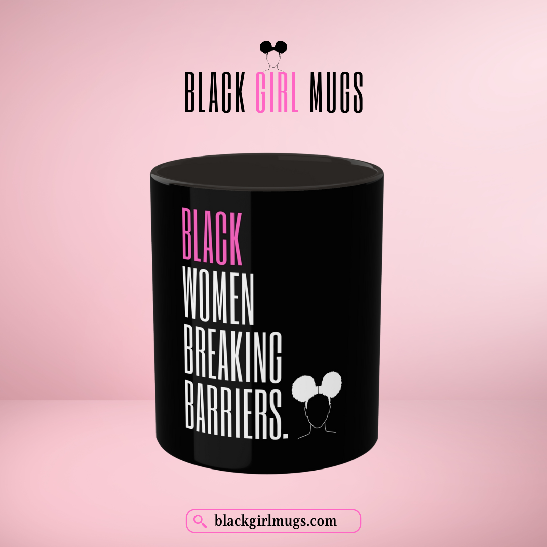 Black Women Breaking Barriers Mug (Black)