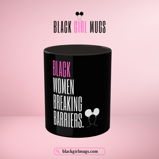 Black Women Breaking Barriers Mug (Black)
