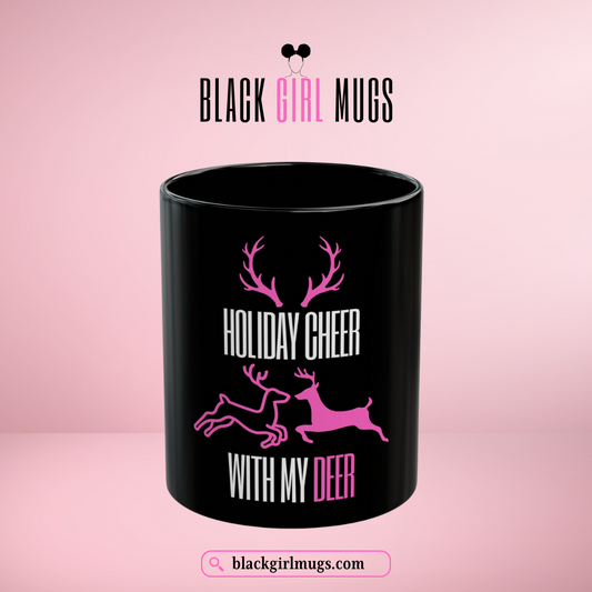 Holiday Cheer With My Deer Couples Holiday Mug