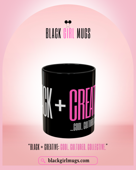 Black and Creative Cool Cultured Collective Mug