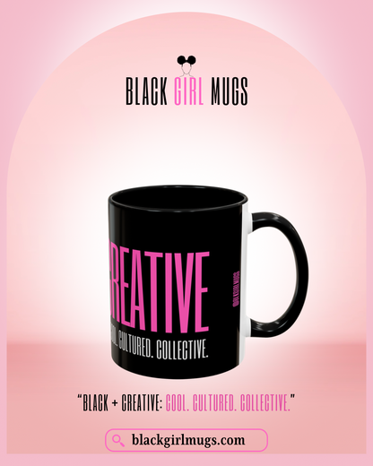 Black and Creative Cool Cultured Collective Mug