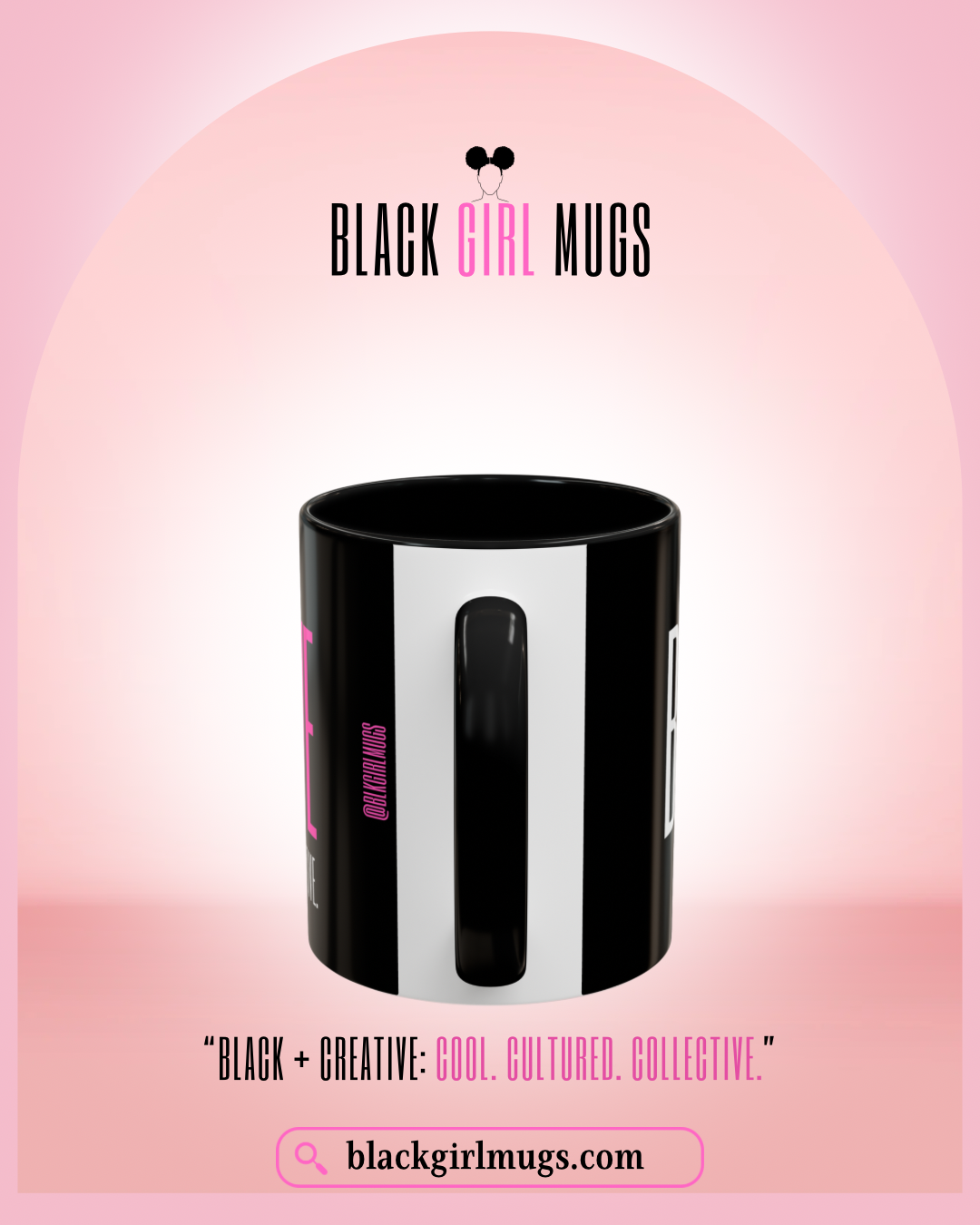 Black and Creative Cool Cultured Collective Mug