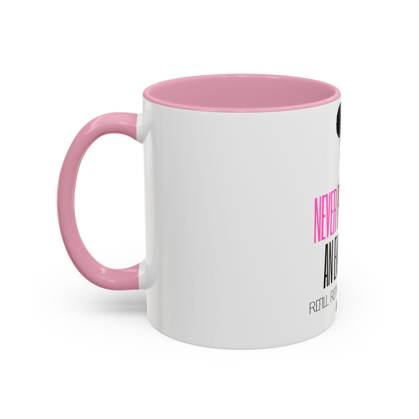 Never Pour from an Empty Cup (White) Self-Care Mugs, Motivational Mugs, Black-Owned, Black Girl Mugs