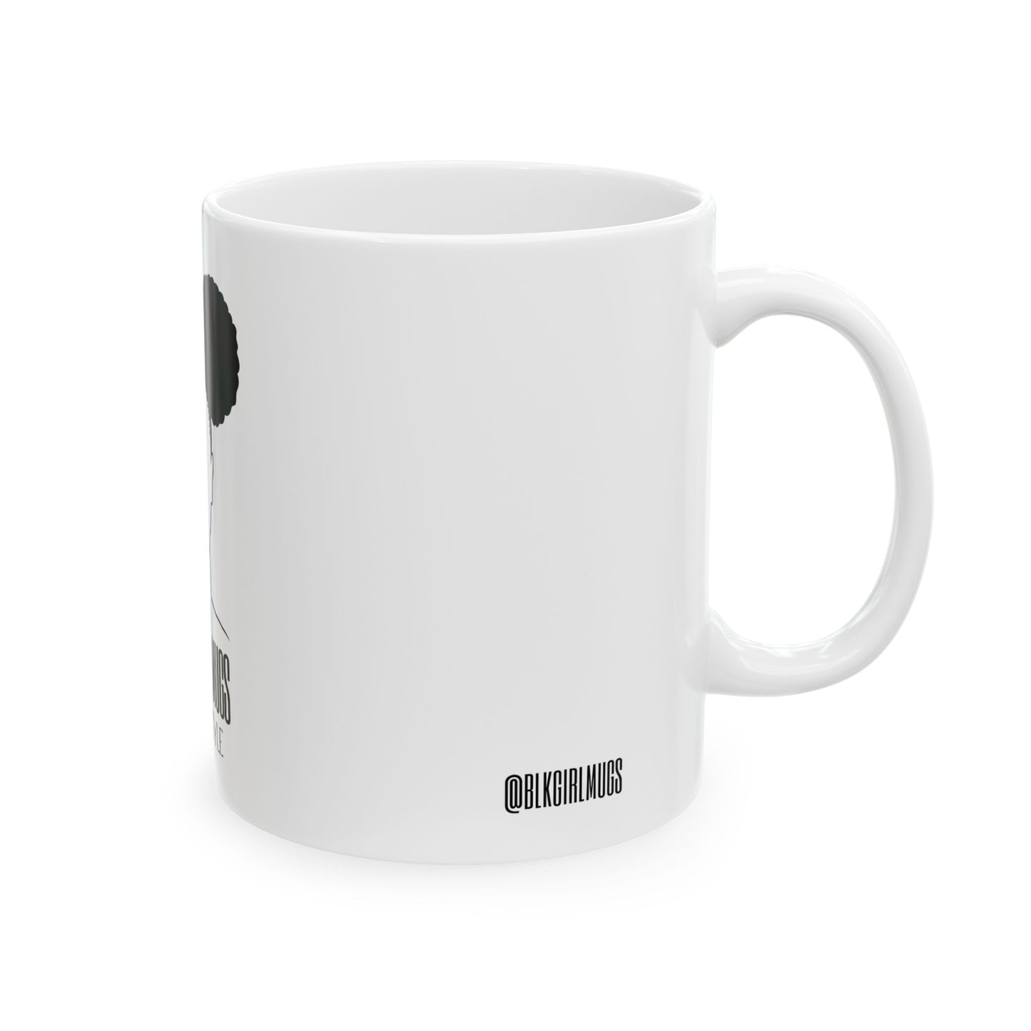 Signature Black Girl Mug (White)