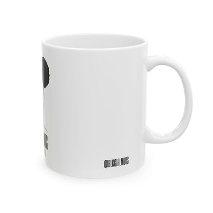 Signature Black Girl Mug (White)