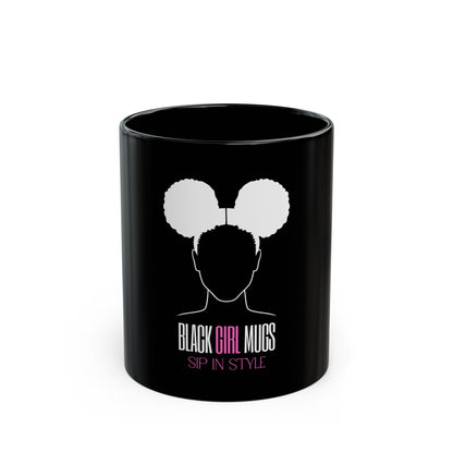Signature Black Girl Mug (Black)