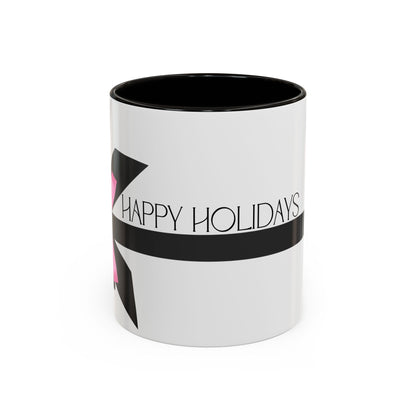 Happy Holidays Bow Mug (White)